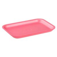 Cascades Plastics Pink Foam Tray 8-5/16x5-13/16x11/16 Pack 500