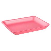 Cascades Plastics Pink Foam Tray 10-7/8x8-5/8x1-3/16 Pack 400