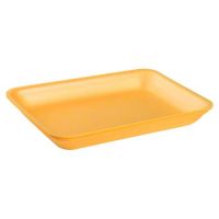 Cascades Plastics Yellow Foam Tray 10-7/8x8-5/8x1-3/16 Pack 400