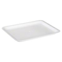 Cascades Plastics White Foam Tray 10x8-1/4x3/4 Pack 500