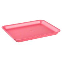 Cascades Plastics Pink Foam Tray 11-7/8x9-5/8x1 Pack 200