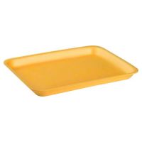 Cascades Plastics Yellow Foam Tray 11-7/8x9-5/8x1 Pack 200