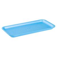 Cascades Plastics Blue Foam Tray 10-7/8x5-1/2x1/2 Pack 500