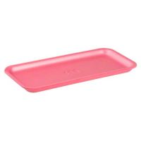 Cascades Plastics Pink Foam Tray 10-7/8x5-1/2x1/2 Pack 500