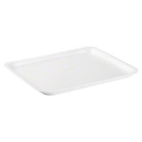 Cascades Plastics White Foam Tray 11-1/16x9-1/16x13/16 Pack 250