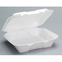 Large Hinged 1-Compartment ''Muchas Gracias'' Foam Container 9.25''x9.25''x3'', White, 100/Pack