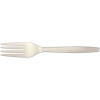 PrimeWare Fork Heavy Weight Natural Bulk Compostable CPLA Pack 20/50