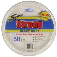 Aspen 10.25 Heavy Weight Paper Plate White Pack 6/50