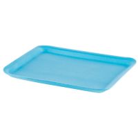#12S Foam Food Tray 11.25''x9.25''x0.5'', Blue, 125/Pack