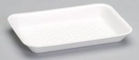 #2 Foam Food Tray 8.25''x5.75''x1'' (West Coast Only), White, 125/Pack