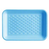 #2 Foam Food Tray 8.25''x5.75''x1'', Blue, 125/Pack