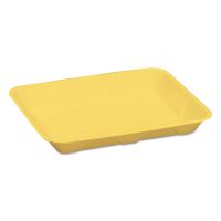 #4D Foam Food Tray 9.25''x7.25''x1.25'' (West Coast Only), Yellow, 125/Pack
