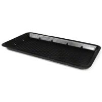#8HP Foam Food Tray 10.38''x8.25''x1.25'' (West Coast Only), Black, 125/Pack