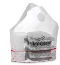 Bagcraft ToGo! Wave HDPE Carryout Bag (Printed) White 18 x 9 x 16 Pack 500 / cs