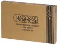Bagcraft Premium Quilon Half Pan Liner 255Q EcoCraft 12.125 x 16.375 Pack 2000 / cs
