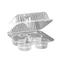 Surelock 4ct Clear Hinged Muffin Container Pack 288