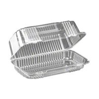 Surelock Clear Hinged Bar Cake Container 5.5x9.5x3.5 Pack 200