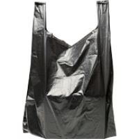 Spectrum Plain Black 11.5x6.5x22" 13 mic Tshirt bag Pack 1000