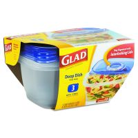 GladWare 64 oz. Deep Dish Food Storage Container 3-Pack