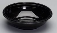 48 oz. APET Plastic Bowl 9''x2.63'', Black, 50/Pack