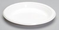 Aristocrat Hi-Impact Plastic Plate 9'', White, 125/pack