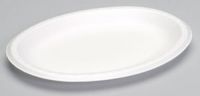 Celebrity Large Foam Platter 8.5''x11.5'', White, 125/Pack