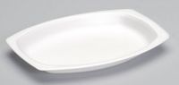 Celebrity Foam Platter 7''x9'', White, 125/Pack