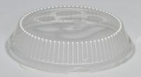 APET Dome Plastic Plate Lid 9''x1.25'', Clear, 50/Pack