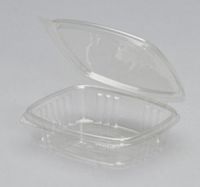 8 oz. Hinged Deli Container 5.38''x4.5''x1.5'', Clear, 100/Pack