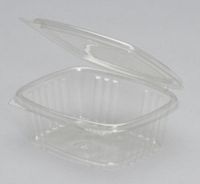 12 oz. Hinged Deli Container 5.38''x4.5''x2.5'', Clear, 100/Pack