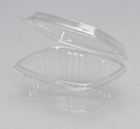 12 oz. Hinged High Dome Deli Container 5.38''x4.5''x2.88'', Clear, 100/Pack
