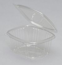 16 oz. Hinged Deli Container 5.38''x4.5''x2.63'', Clear, 100/Pack