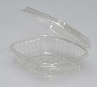24 oz. Hinged High Dome Deli Container 7.25''x6.38''x2.25'', Clear, 100/Pack