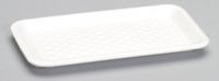#17S Foam Food Tray 8.25''x4.75''x0.63'' (West Coast Only), White, 125/Pack