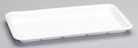 #25S Foam Food Tray 14.75''x8''x1'' (West Coast Only), White, 125/Pack