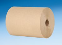 Edensoft 1-Ply Hardwound Towel Roll 10''x800', Natural (6 Rolls)