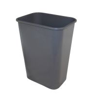 Impact Pinchm Soft Side Wastebasket 41 Qt Rectangular Grey Pack 1 / EA
