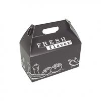 Inno-Pak 9.5x5x5 Handled Top Deli Carton .022 SBS 3-Clr Print "Fresh Flavor" Pack 100 / cs