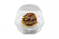 Inno-Pak 1ct PET Plastic Cupcake Container 5.25x4 Jumbo With Swirl Dome Pack 270