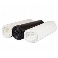 33 Gal. High Density Institutional Can Liner 28''x48'' 22mic, Black (25 Per Roll, 6 Rolls)