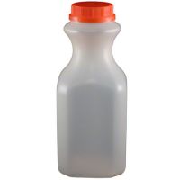 Juice Merchandising 16oz Plastic Juice Decanters With Caps Pack 96