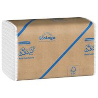 Essential Multifold 1-Ply Paper Towel 9.2''x9.4'', Pack, White (250 Per Pack, 16 Packs)