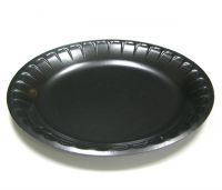 9'' Black Laminated Plate