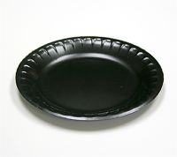 6'' Laminated Plate Black PS - Foam