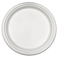 PrimeWare 10 Heavy Weight Plate Natural White Bagasse Pack 4/125