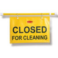 Closed For Cleaning Safety Pole 25'' - 44''