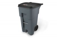 Rollout Waste Container Gray 246.1L / 65 Gallon With Lid 