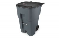 Rollout Waste Container Gray 359.6L / 95 Gallon With Lid 