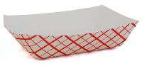 Southern #25 Red Check Food Tray Pack 4/250