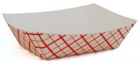 Southern #50 Red Check Food Tray Pack 4/250